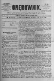 Orędownik: pismo poświęcone sprawom politycznym i spółecznym 1885.01.24 R.15 Nr19