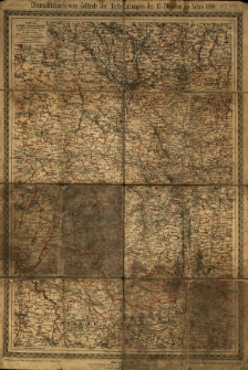 Übersichtskarte vom Gelände der Herbstübungen der 10. Division im Jahre 1899