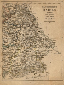 Koenigreich Baiern in 2 Blättern entworf. u. gez. von F[riedrich] W[ilhelm] Streit