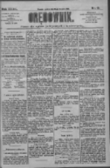 Orędownik: pismo dla spraw politycznych i społecznych 1909.01.16 R.39 Nr12