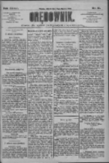 Orędownik: pismo dla spraw politycznych i społecznych 1909.01.19 R.39 Nr14