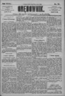 Orędownik: pismo dla spraw politycznych i społecznych 1909.03.30 R.39 Nr72