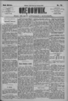 Orędownik: pismo dla spraw politycznych i społecznych 1909.04.07 R.39 Nr79