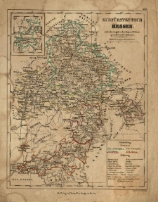 Kurf&uuml;rstenthum Hessen nach den Angaben des / Streit gez. von W. M&uuml;llendorf. Gestoch von H. Herzberg