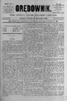 Orędownik: pismo poświęcone sprawom politycznym i spółecznym 1885.01.27 R.15 Nr21