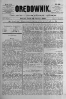 Orędownik: pismo poświęcone sprawom politycznym i spółecznym 1885.01.28 R.15 Nr22