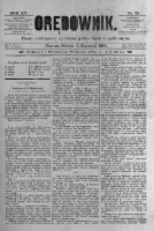 Orędownik: pismo poświęcone sprawom politycznym i spółecznym 1885.01.31 R.15 Nr25
