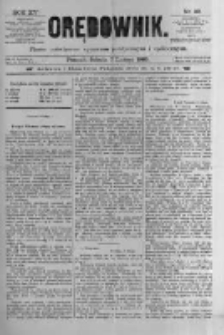 Orędownik: pismo poświęcone sprawom politycznym i spółecznym 1885.02.07 R.15 Nr30