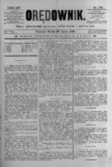 Orędownik: pismo poświęcone sprawom politycznym i spółecznym 1885.07.29 R.15 Nr170
