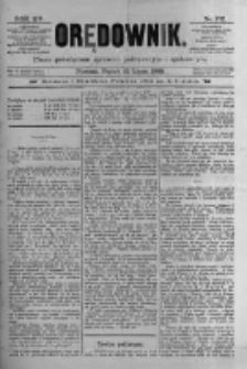 Orędownik: pismo poświęcone sprawom politycznym i spółecznym 1885.07.31 R.15 Nr172