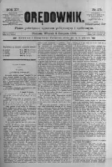 Orędownik: pismo poświęcone sprawom politycznym i spółecznym 1885.08.04 R.15 Nr175