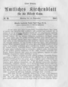 Amtliches Kirchenblatt für die Diöcese Culm. 1867.09.16 no.10