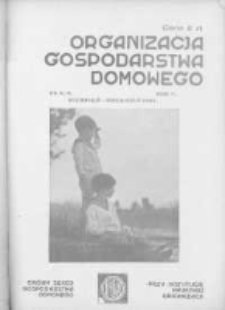 Organizacja Gospodarstwa Domowego: organ Sekcji Gospodarstwa Domowego przy Instytucie Naukowej Organizacji oraz Instytutu Gospodarstwa Domowego. 1931 R.5 nr8-9