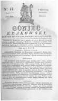 Goniec Krakowski: dziennik polityczny, historyczny i literacki. 1828.11.08 nr17