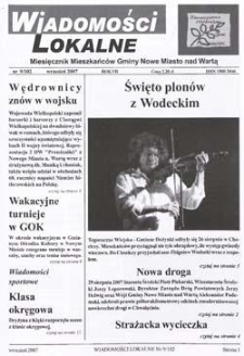 Wiadomości Lokalne 2007 R.7 Nr9(102)