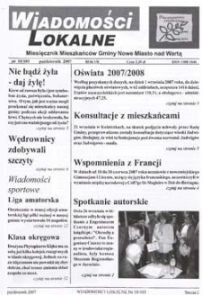 Wiadomości Lokalne 2007 R.7 Nr10(103)