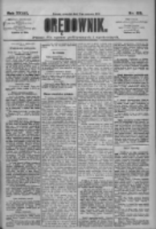 Orędownik: pismo dla spraw politycznych i społecznych 1909.06.17 R.39 Nr135
