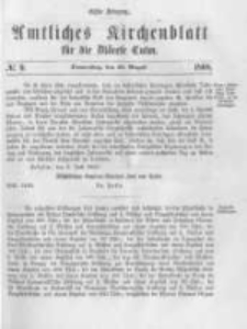 Amtliches Kirchenblatt für die Diöcese Culm. 1868.08.20 no.9