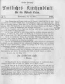 Amtliches Kirchenblatt für die Diöcese Culm. 1869.03.18 no.5