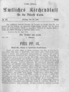 Amtliches Kirchenblatt für die Diöcese Culm. 1869.07.30 no.12