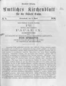 Amtliches Kirchenblatt für die Diöcese Culm. 1870.04.09 no.5