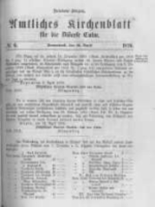 Amtliches Kirchenblatt für die Diöcese Culm. 1870.04.30 no.6