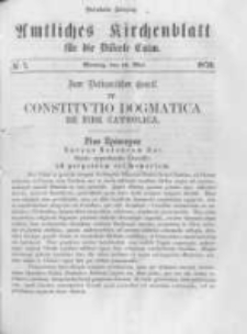 Amtliches Kirchenblatt für die Diöcese Culm. 1870.05.16 no.7