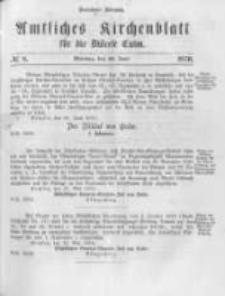 Amtliches Kirchenblatt für die Diöcese Culm. 1870.06.20 no.8