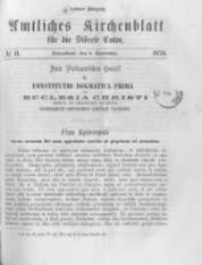 Amtliches Kirchenblatt für die Diöcese Culm. 1870.09.03 no.11