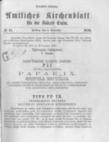 Amtliches Kirchenblatt für die Diöcese Culm. 1870.12.09 no.15