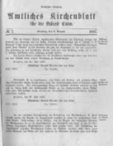 Amtliches Kirchenblatt für die Diöcese Culm. 1887.08.09 no.7