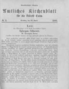 Amtliches Kirchenblatt für die Diöcese Culm. 1888.04.24 no.3