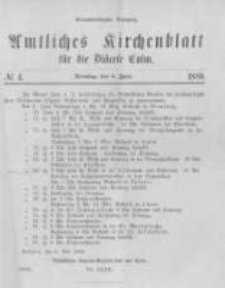 Amtliches Kirchenblatt für die Diöcese Culm. 1888.06.05 no.4