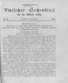 Amtliches Kirchenblatt für die Diöcese Culm. 1888.08.17 no.8