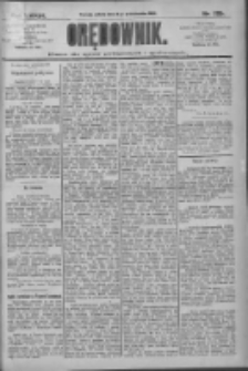Orędownik: pismo dla spraw politycznych i społecznych 1909.10.02 R.39 Nr225