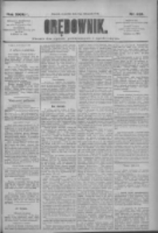 Orędownik: pismo dla spraw politycznych i społecznych 1909.11.04 R.39 Nr252