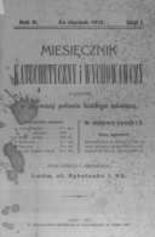 Miesięcznik Katechetyczny i Wychowawczy. 1912 R.2 nr1