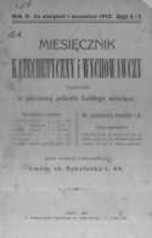 Miesięcznik Katechetyczny i Wychowawczy. 1912 R.2 nr8/9