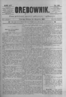 Orędownik: pismo poświęcone sprawom politycznym i spółecznym 1885.08.22 R.15 Nr190