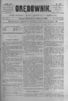Orędownik: pismo poświęcone sprawom politycznym i spółecznym 1885.08.30 R.15 Nr197