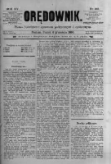 Orędownik: pismo poświęcone sprawom politycznym i spółecznym 1885.09.04 R.15 Nr201