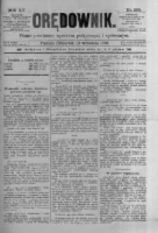 Orędownik: pismo poświęcone sprawom politycznym i spółecznym 1885.09.10 R.15 Nr205