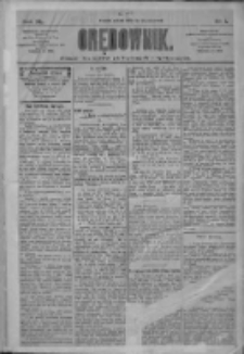 Orędownik: pismo dla spraw politycznych i społecznych 1910.01.01 R.40 Nr1