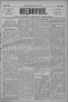 Orędownik: pismo dla spraw politycznych i społecznych 1910.03.02 R.40 Nr49