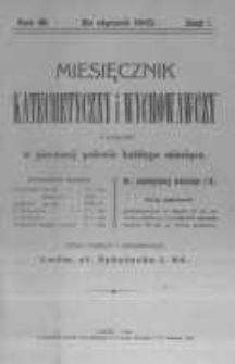 Miesięcznik Katechetyczny i Wychowawczy. 1913 R.3 nr1