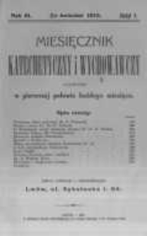 Miesięcznik Katechetyczny i Wychowawczy. 1913 R.3 nr4