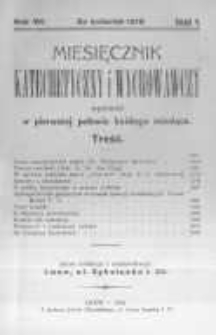 Miesięcznik Katechetyczny i Wychowawczy. 1918 R.7 nr4