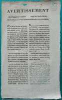 Avertissement den Salzhandel betreffend. Posen den 25. April 1795