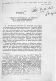 I rapporti Italo-Polacchi nel periodo tra le due guerre mondiali : tentativo di un bilancio