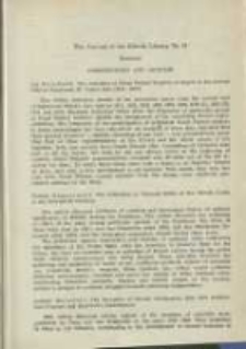 The Journal of the Kórnik Library No 18. Summary. Pamiętnik Biblioteki Kórnickiej Z. 18.